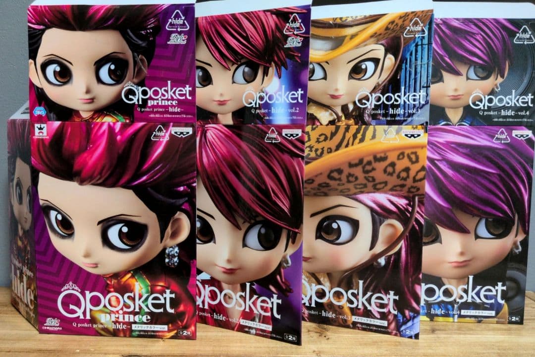 hide Qposket vol.1~8 メタリックカラーver おまけ付き