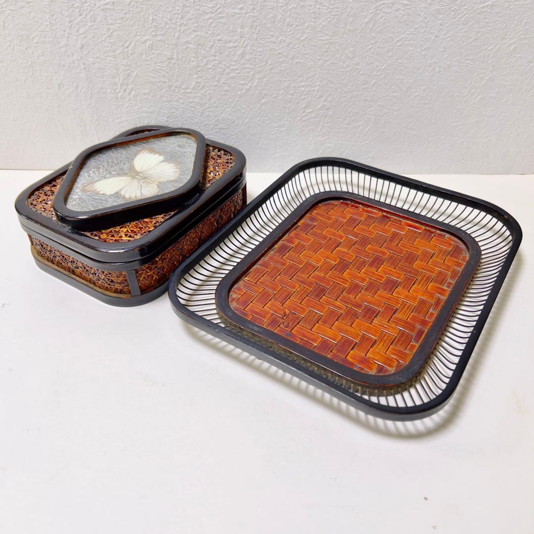 希少古物 駿河竹千筋細工 タイプ２