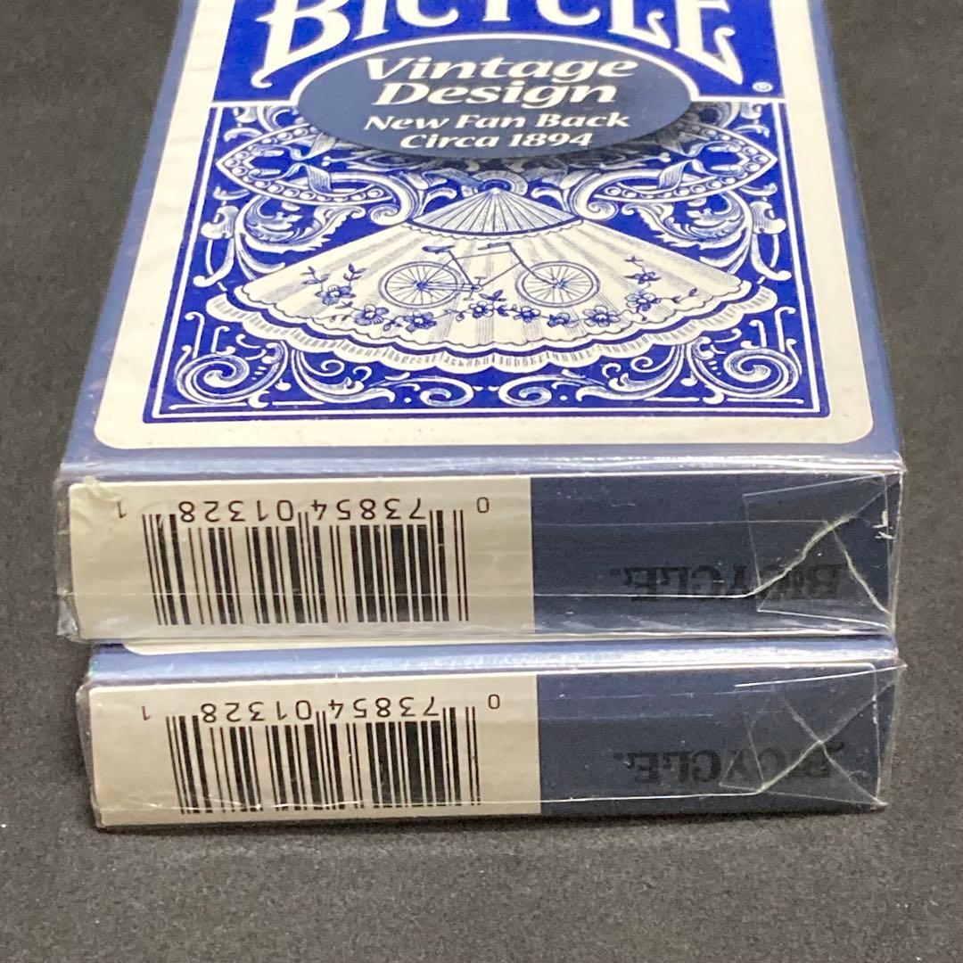 Bicycle Vintage Design New fan back赤青セット