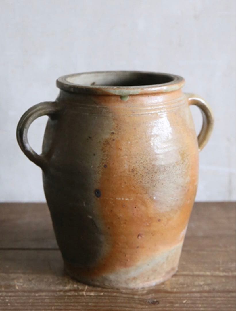 フランス アンティーク ポット 壺 陶器 花器 花瓶 土器 オブジェ フレンチ