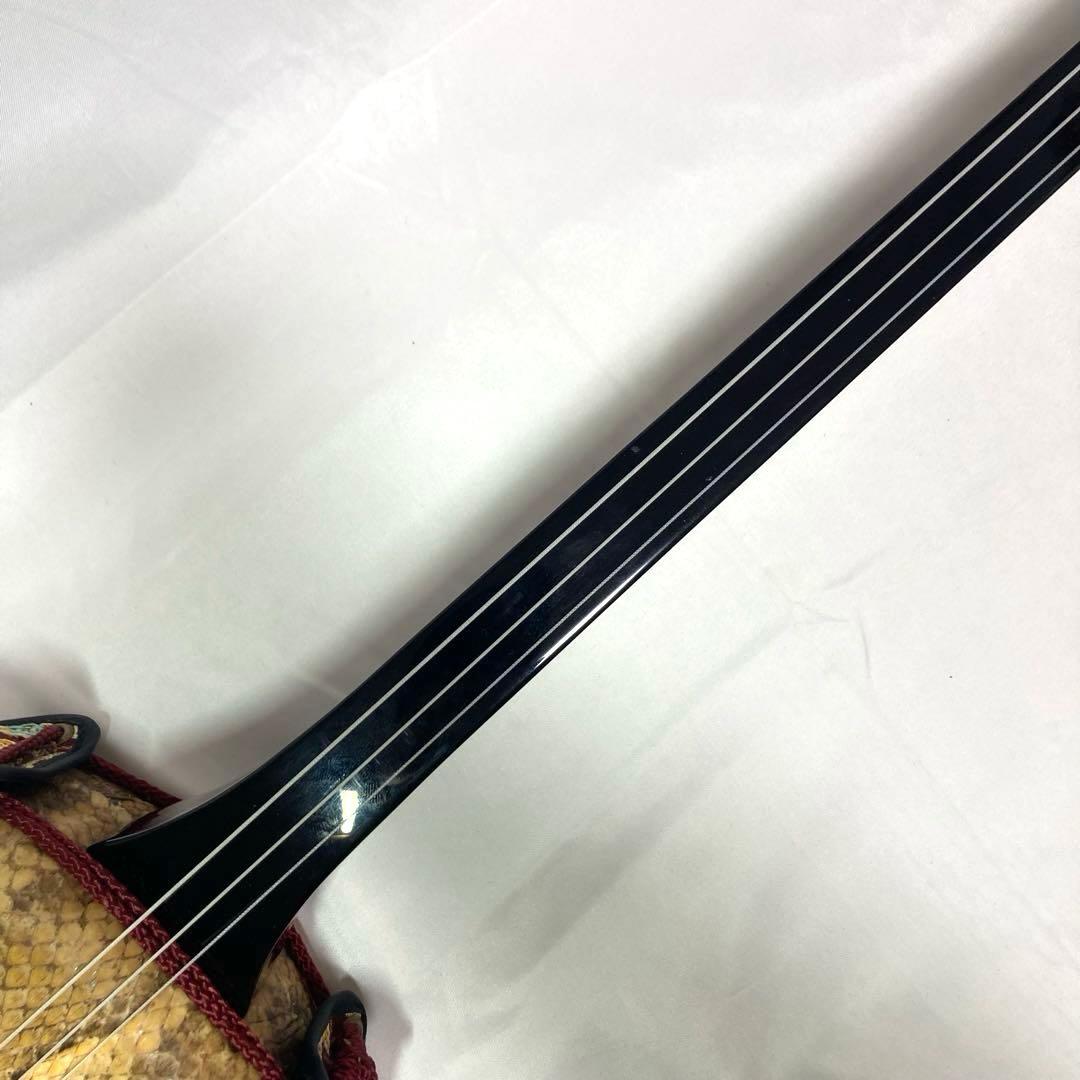 【お買得】 三線 沖縄 蛇革 蛇皮 本革 ケース 付属品 和楽器 初心者 中級者