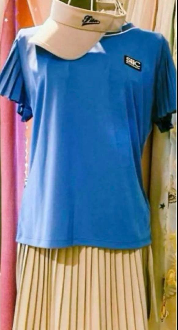 No.717 STC 定番人気ꯁꯧ総プリーツスコート☆Silver☆XL☆新品☆