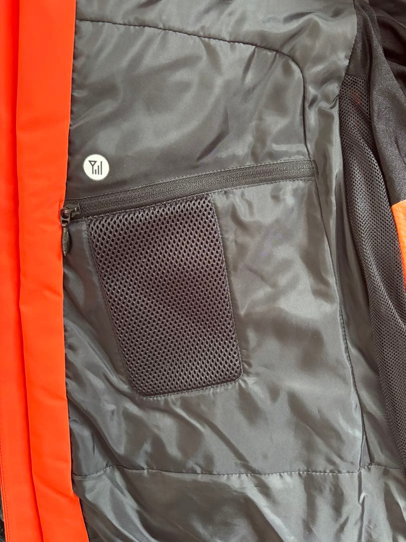 DESCENTE S.I.O.concept スキーウェア L オレンジ／白