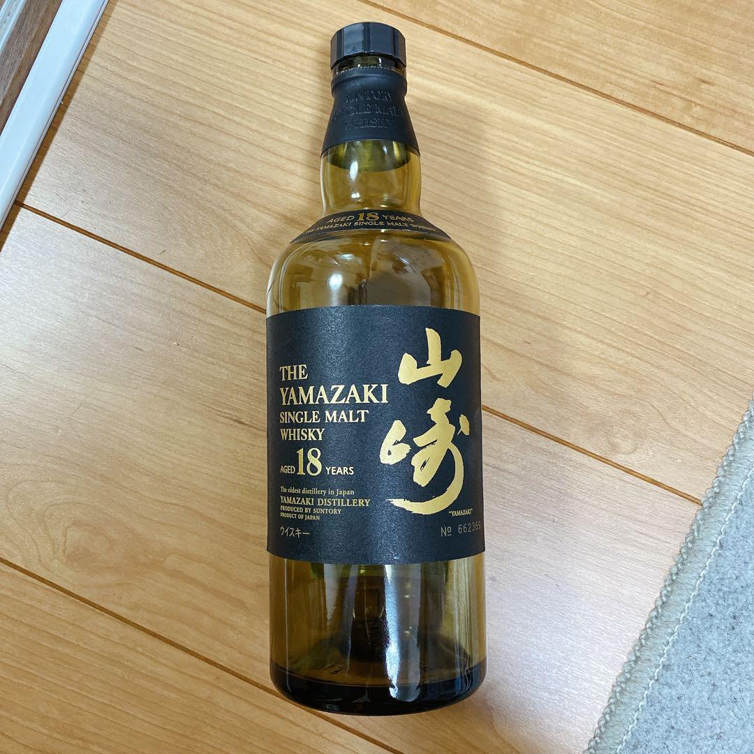 空き瓶です！山崎 18年 シングルモルトウイスキー 700ml