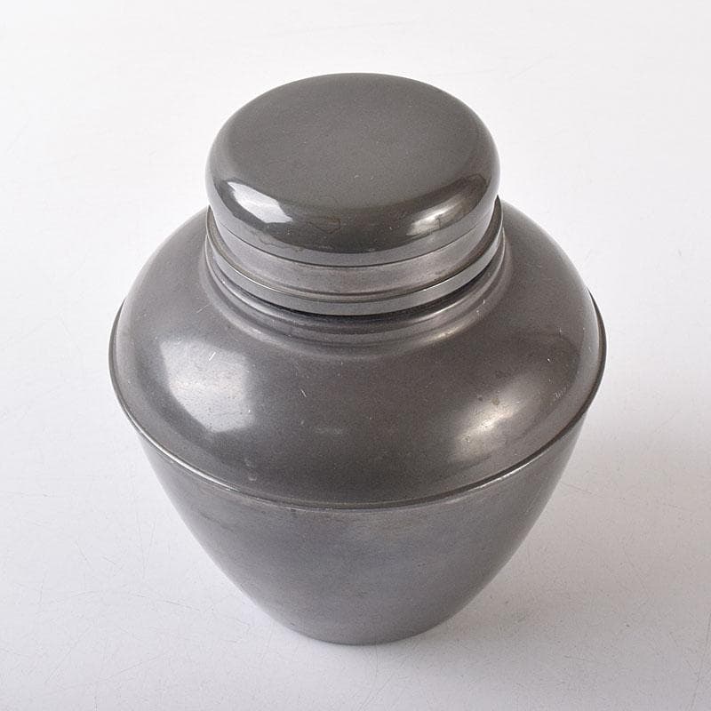 煎茶道具　錫製　茶壷　茶心壷　約718g　F　R8746