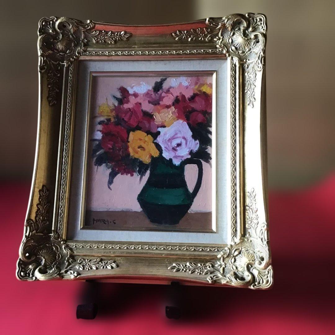 薔薇　油彩画