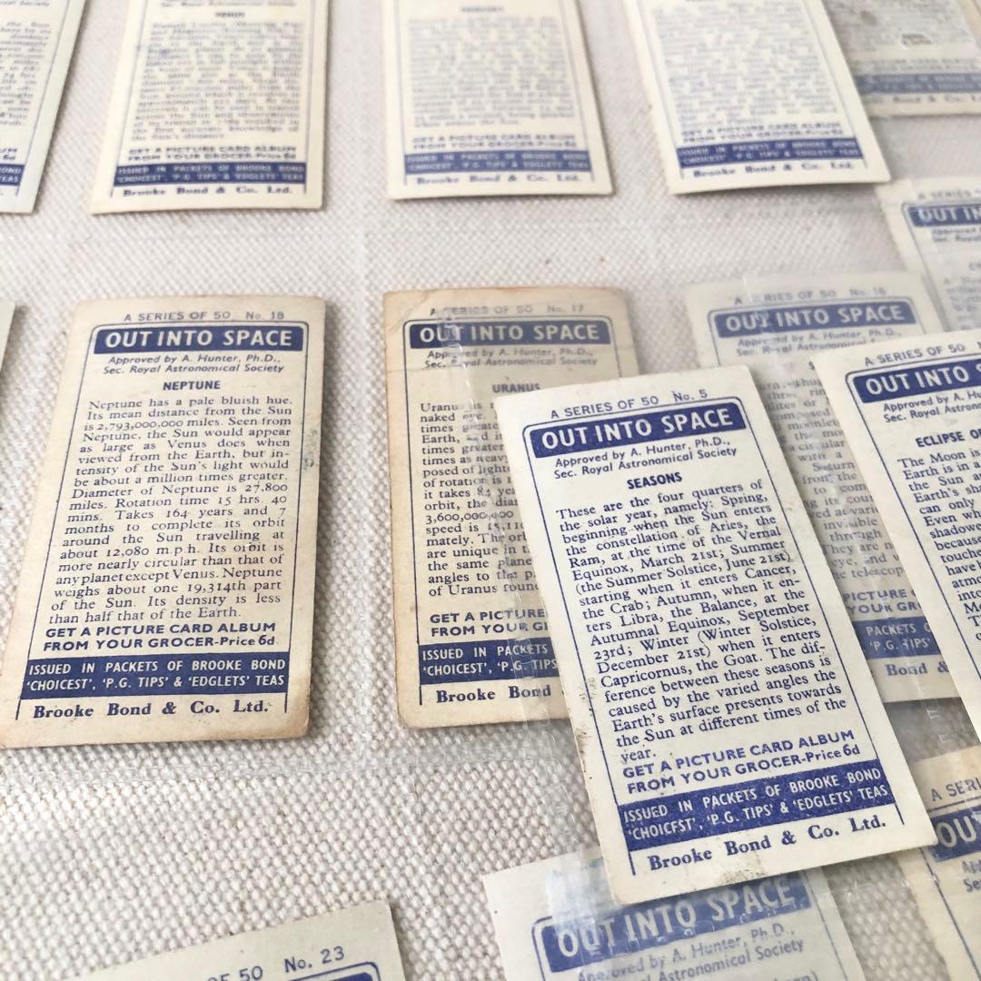 1958年 レア！ イギリス製 ティーカード 宇宙 全50枚