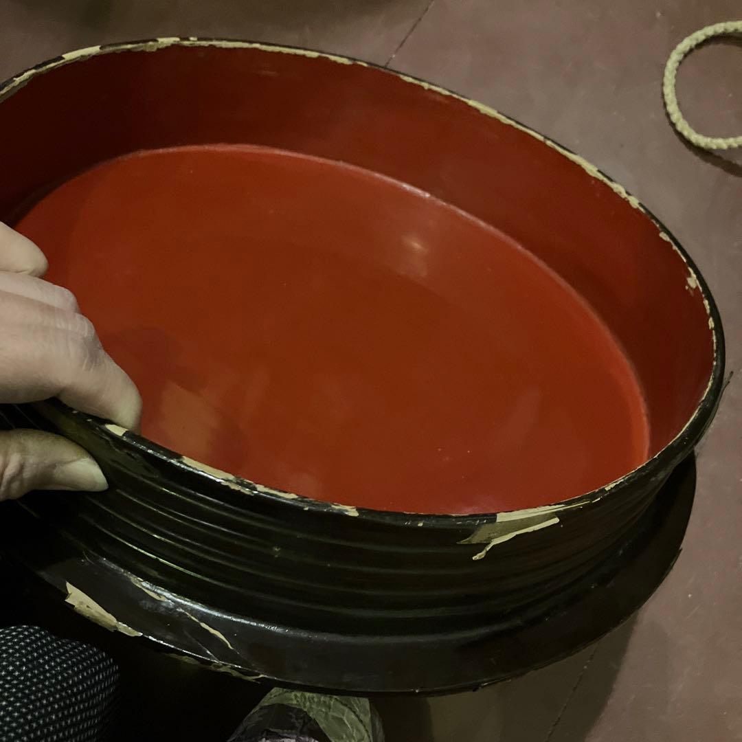 当時物　ほかい　行器　漆器　小物入れ