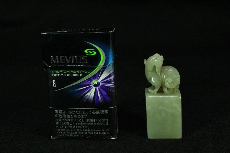 中国美術 白玉 獅子 印(K-YC542)