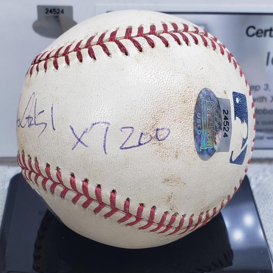 【イチロー】◆『2007年 200本安打達成試合 実使用ボール』 直筆サイン入◆