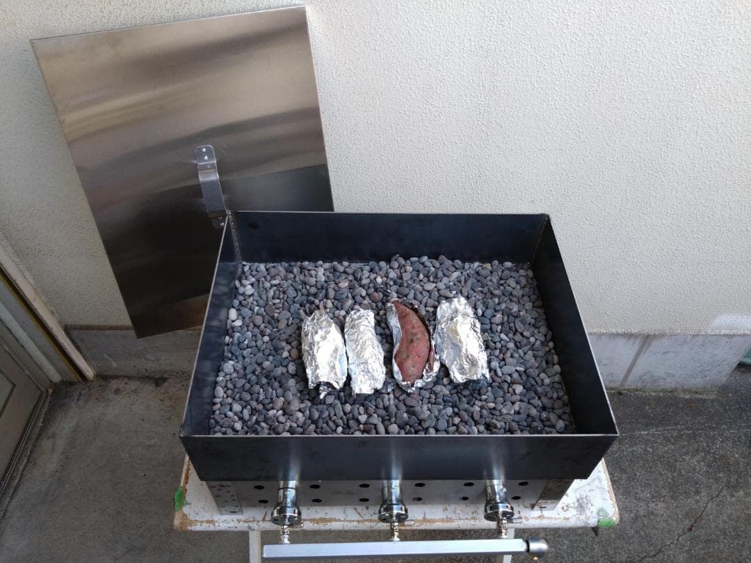 石焼き芋 冷やし やきいも フェス 学園文化祭り 鉄釜焼き プロパンガス BBQ