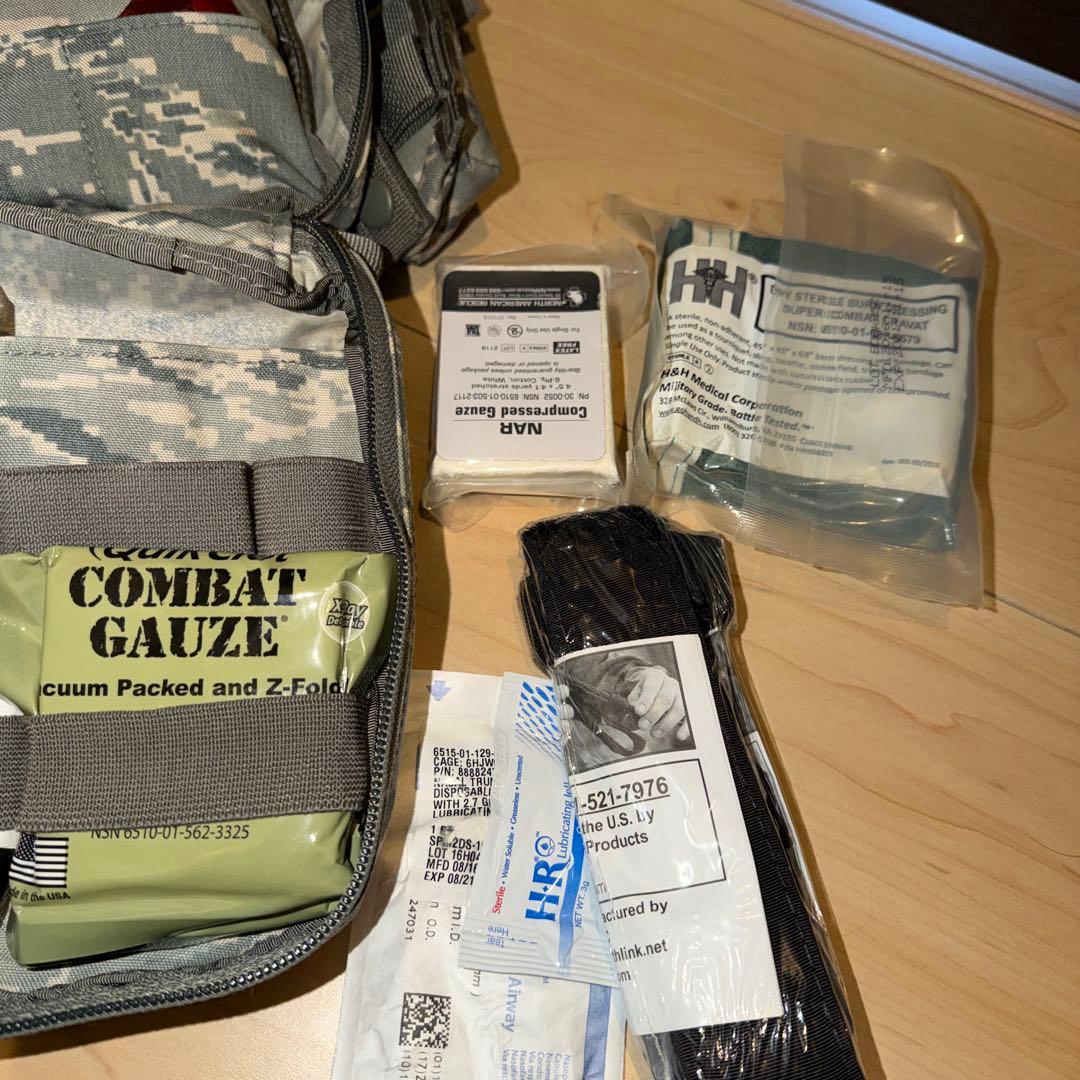 中身あり　完品　米軍実物 IFAK ファーストエイドキット ポーチ ACU TQ
