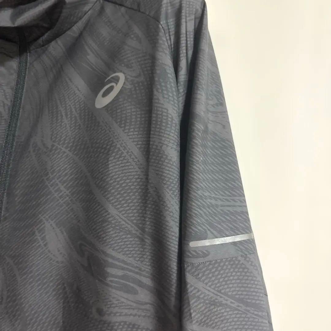 ASICS グレー ウィンドブレーカー フード付き　新品✨