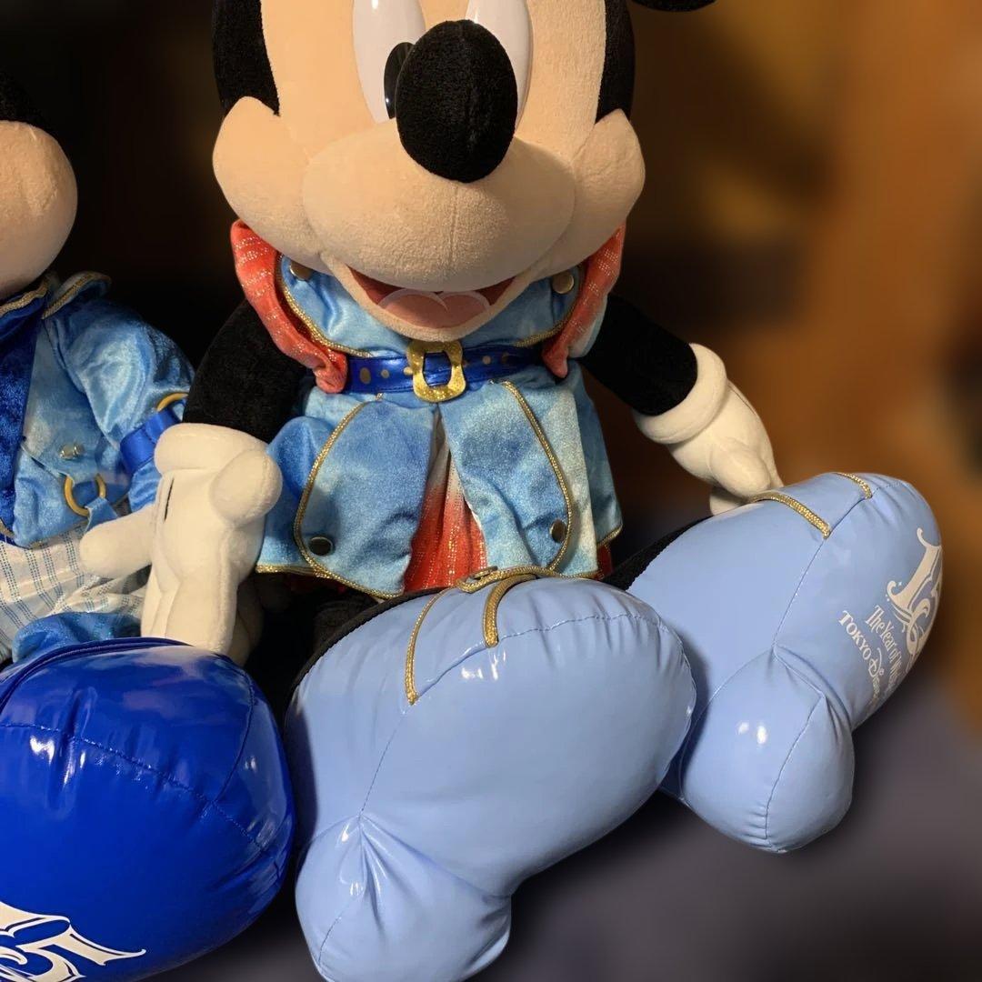 ディズニーシー15周年　ミッキーミニー特大ぬいぐるみ　クリスタルウィッシュ