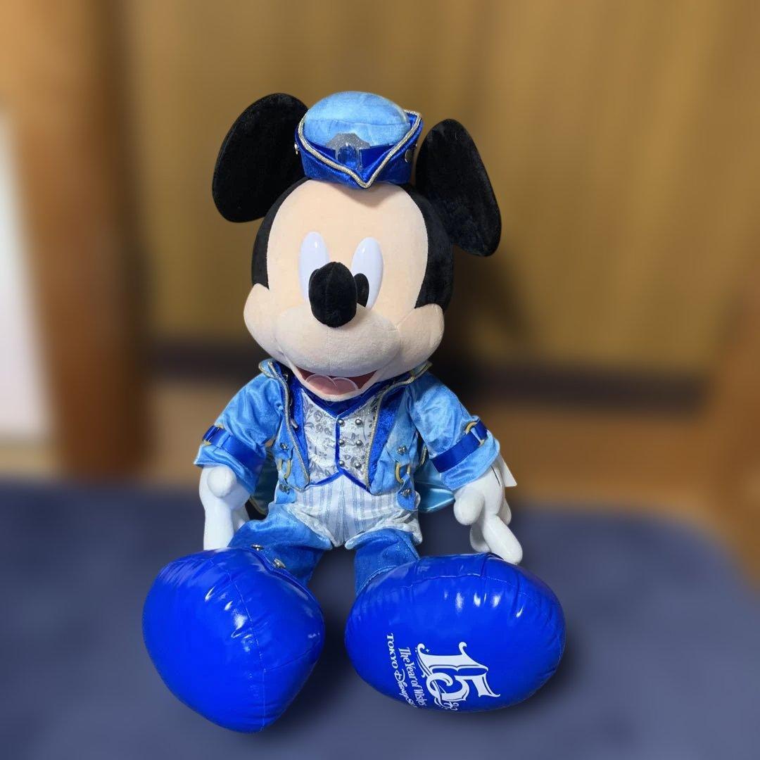 ディズニーシー15周年　ミッキーミニー特大ぬいぐるみ　クリスタルウィッシュ