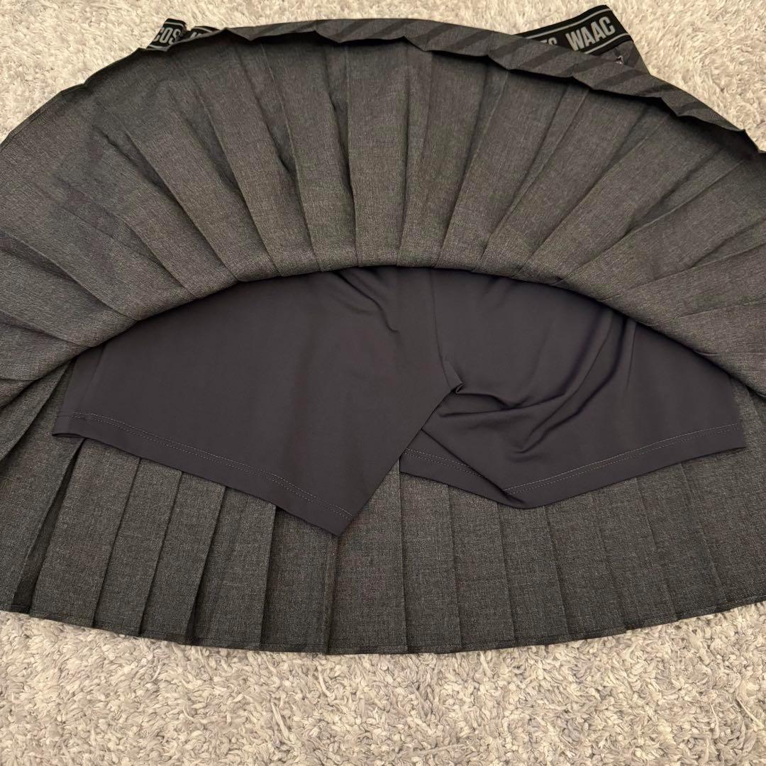 WAAC ワック プリーツ スカート パンツ Mサイズ グレー ゴルフ 新品
