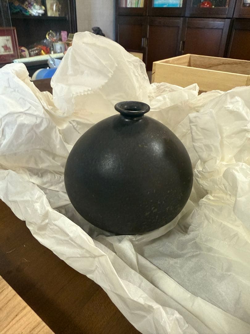 一輪差し　荒田耕治　笠間焼