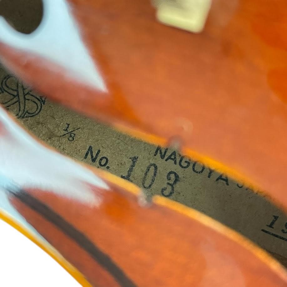 極美虎●鈴木バイオリン● No.103 1/8 1968年製 極美品 一枚板虎杢