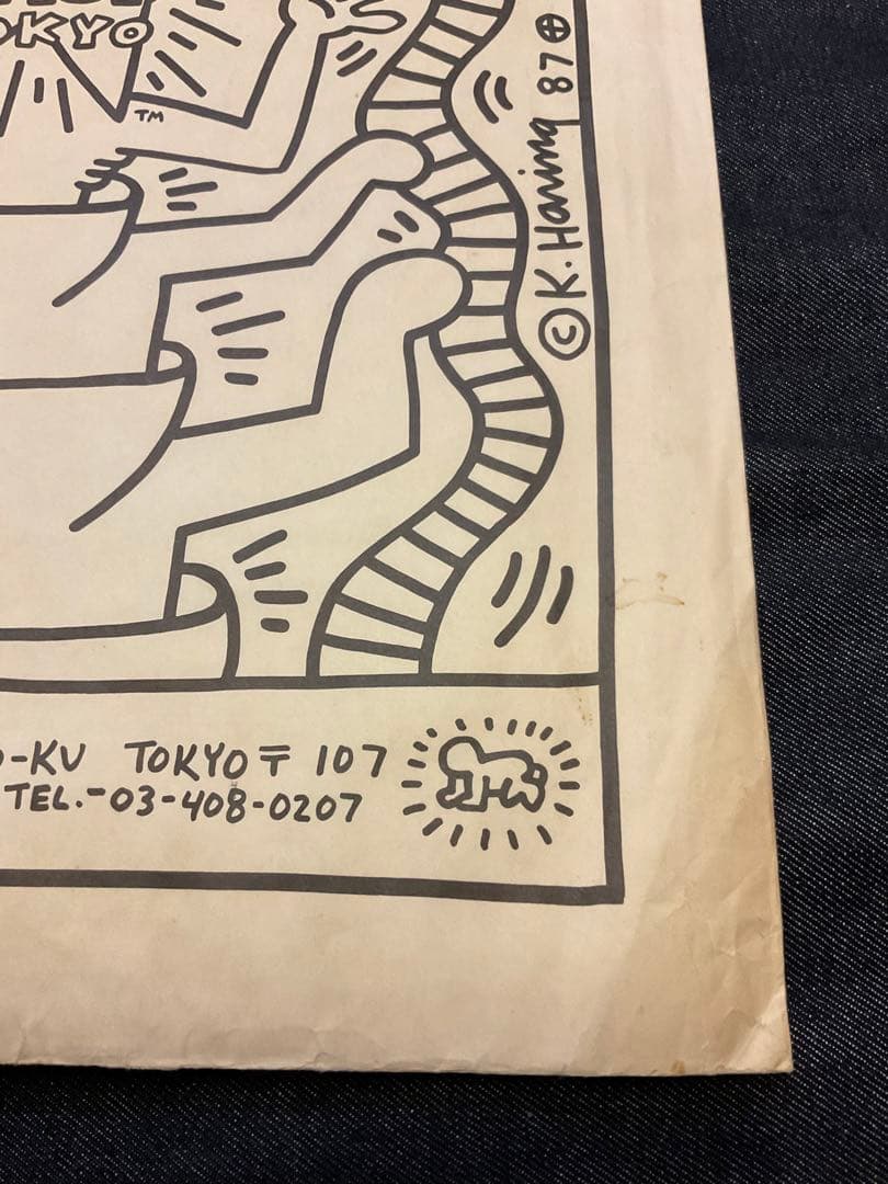 Keith Haring POP SHOP TOKYO ステッカー 1987年