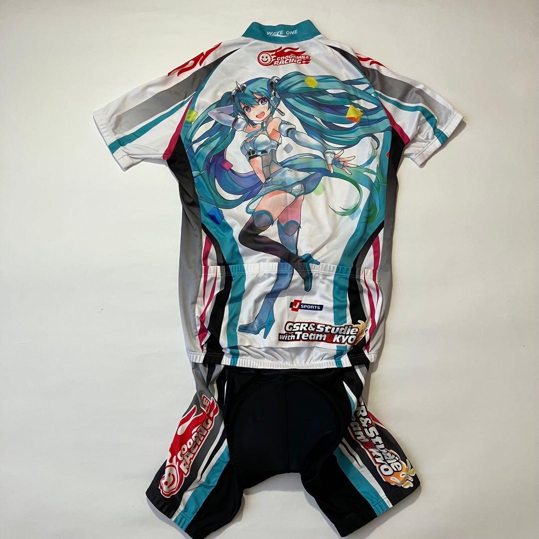 初音ミク レーシングミク サイクルジャージ パンツ 上下セット ウェイブワン