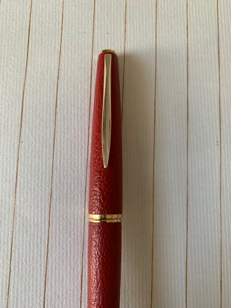 Pilot 18Kペン先 レザー巻き万年筆