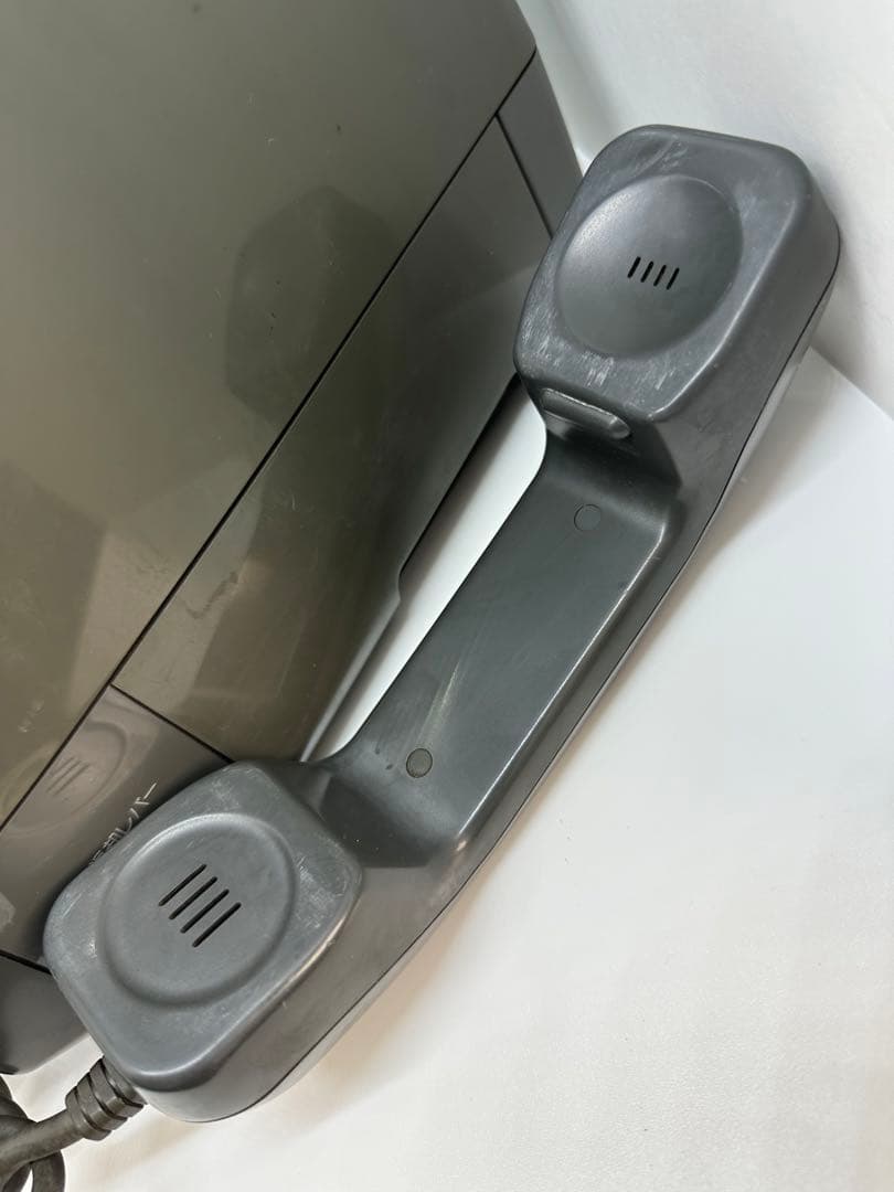 ジャンク品 ヴィンテージ 昭和 レトロ プッシュ式 公衆電話 電話 インテリア