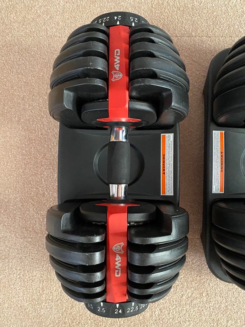 可変式ダンベル 4WD 2.5kg-24kg 1個②