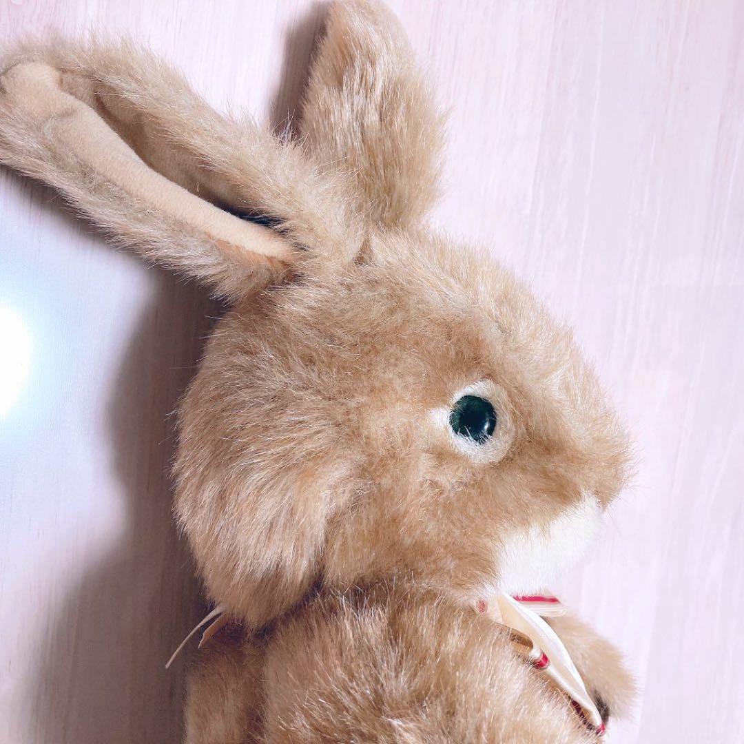 【希少】サンアロー　うさぎ　ぬいぐるみ　ブラウン　昭和レトロ　アンティーク　レア