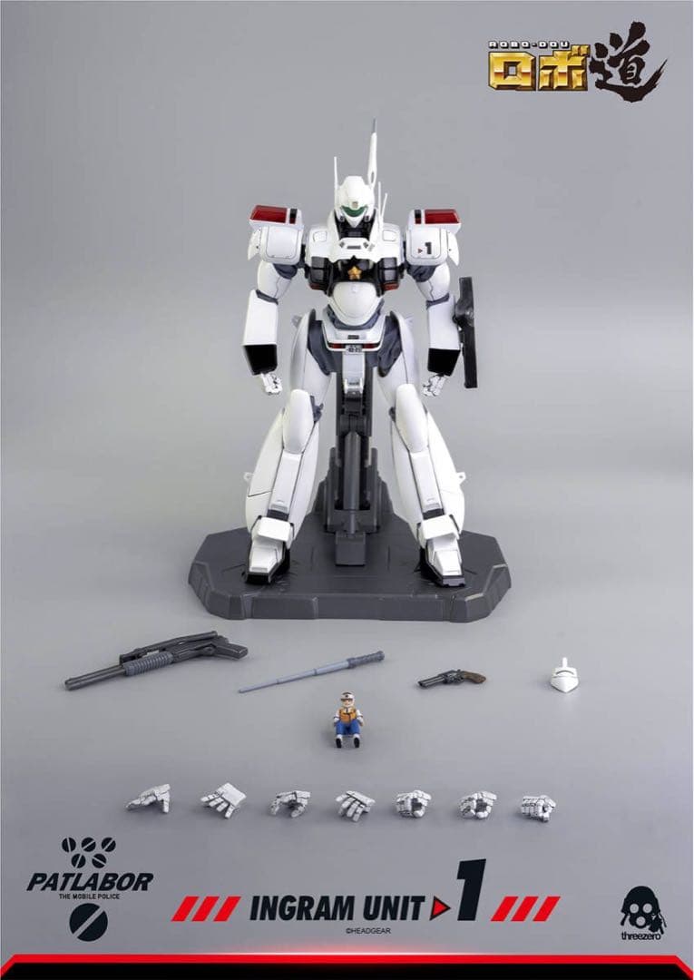 Threezero 1/35フィギュアロボ道イングラム1号機機動警察パトレイバー