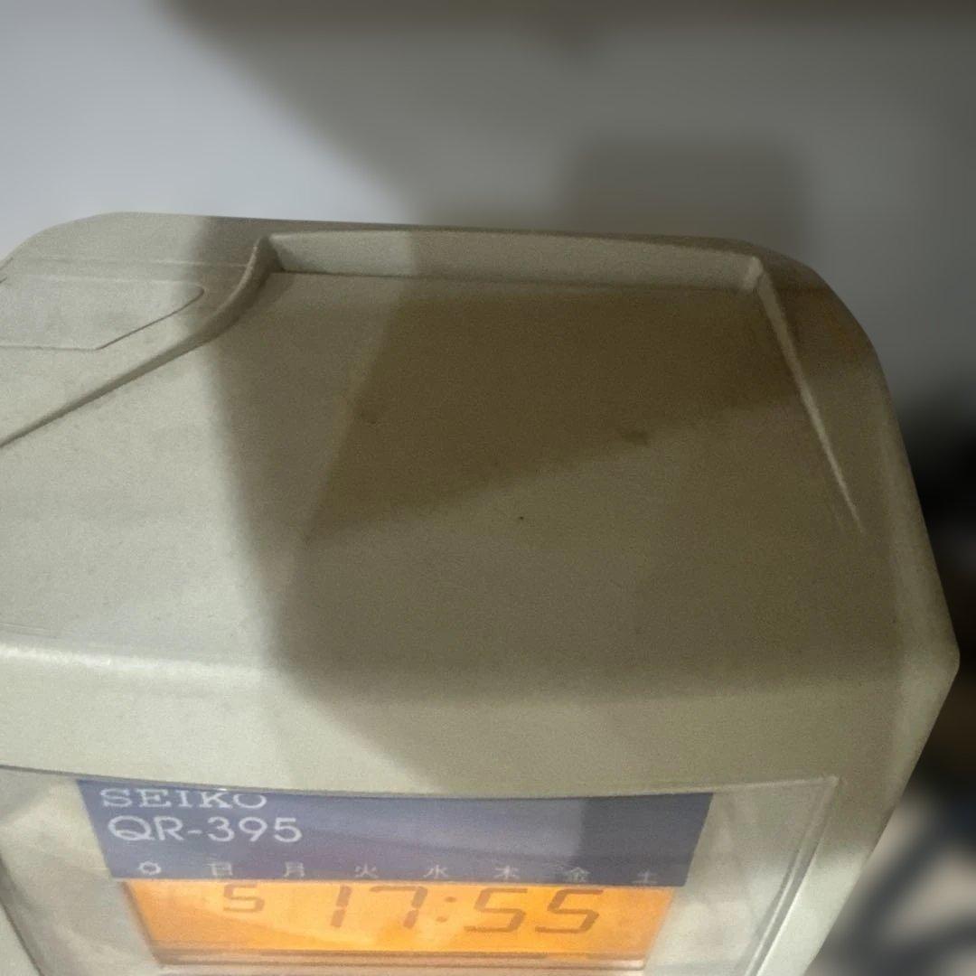 【中古】 セイコー多機能タイムレコーダー QR-395タイムカード機器