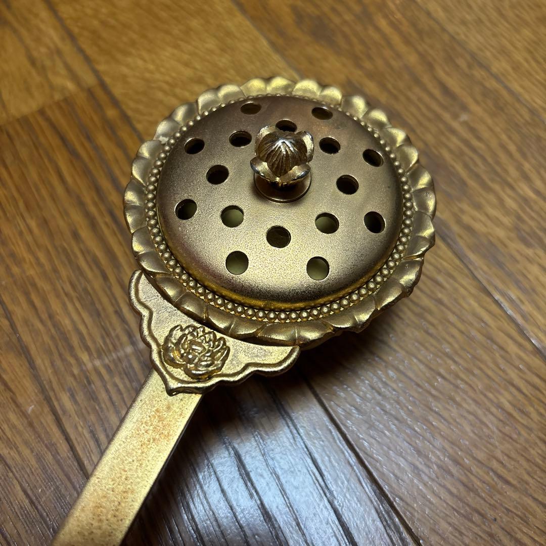 寺院仏具 柄香炉