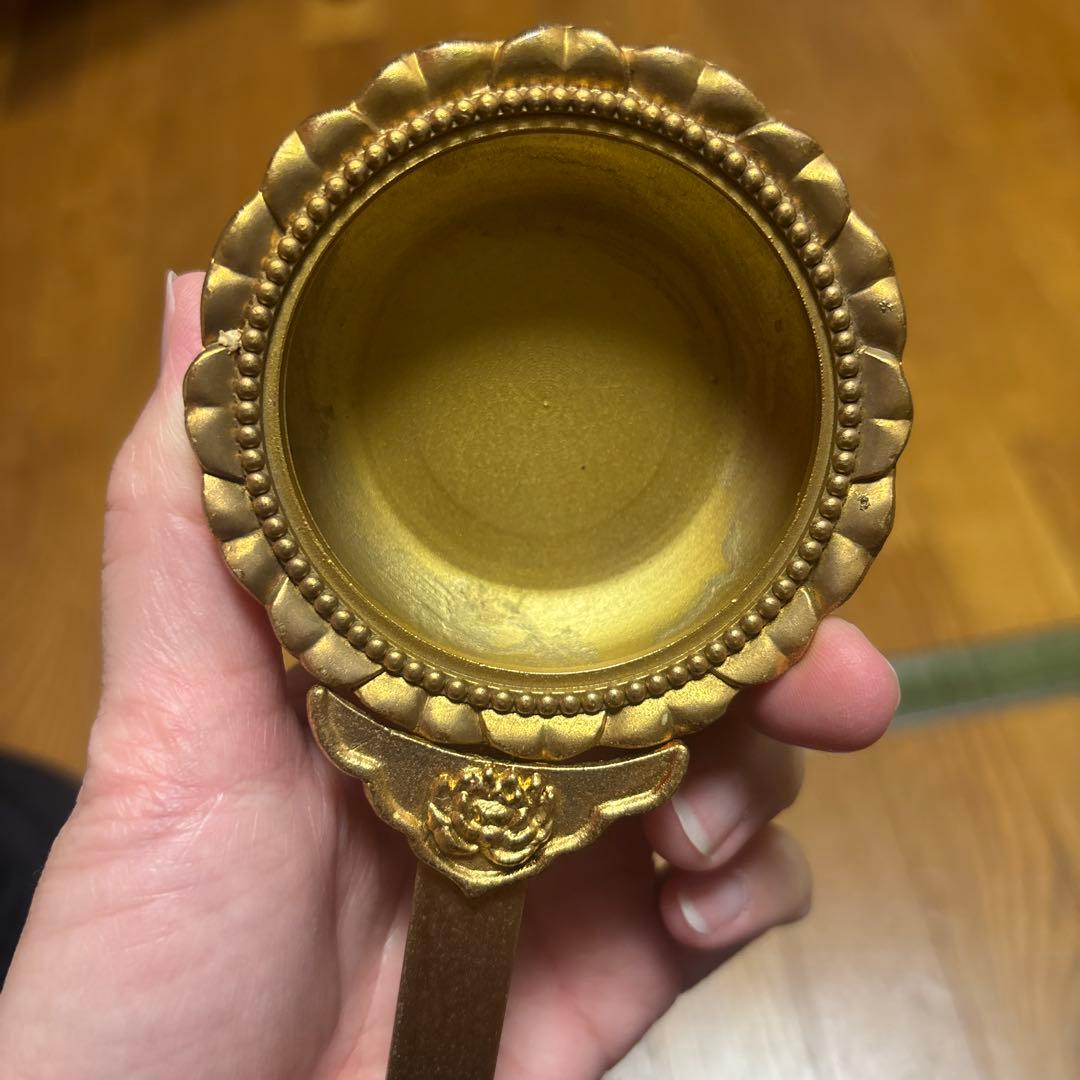 寺院仏具 柄香炉