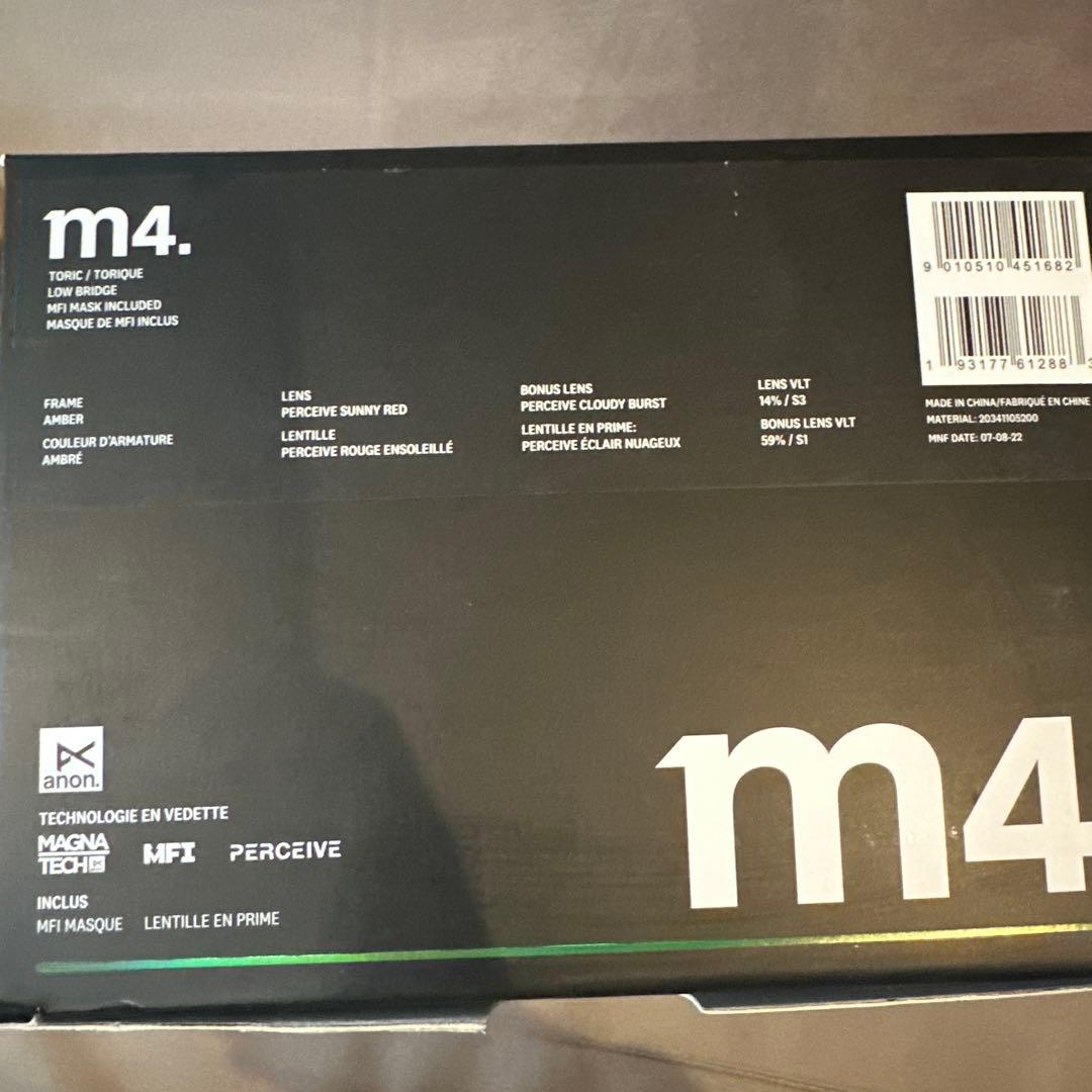 【新品】ANON M4 ローブリッジフィット ゴーグル