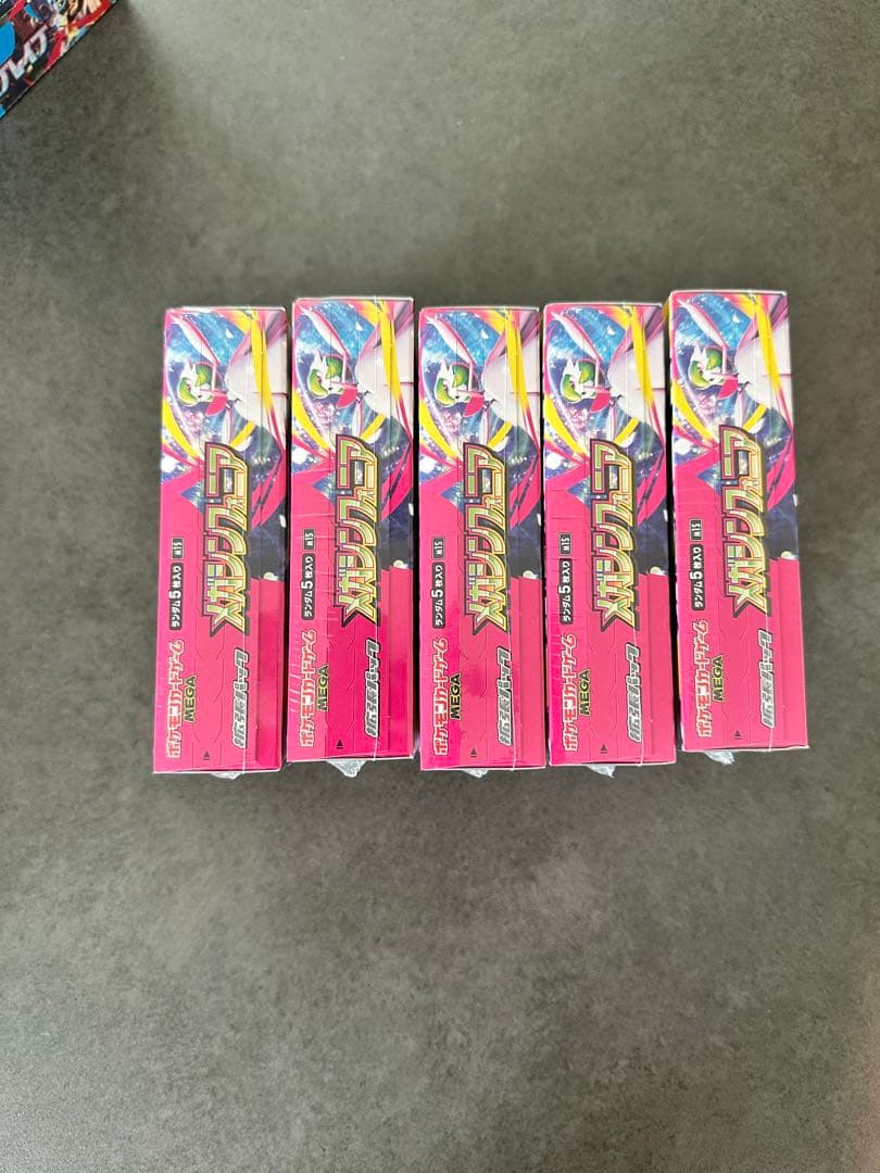 新品未使用　ポケモンカードメガブレイブ　メガシンフォニア各5箱　シュリンク付