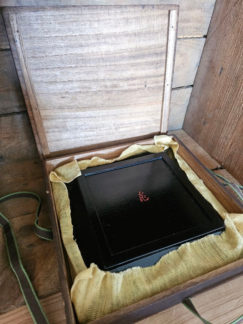 骨董品 一閑張塗師 黒塗 茶道具 菓子器