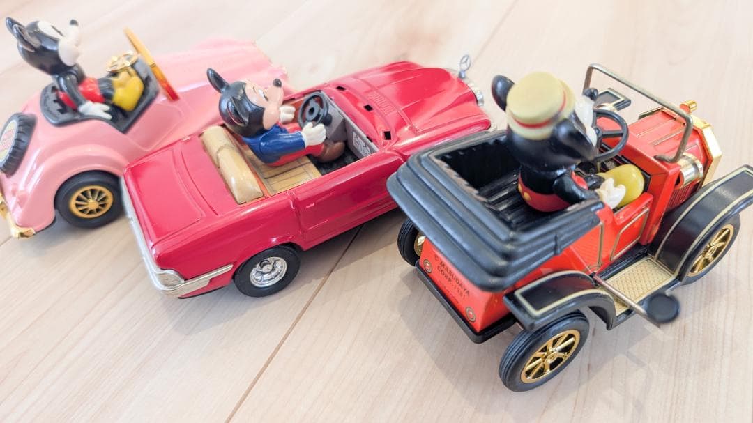 ミッキーマウス レトロカー 3台セット