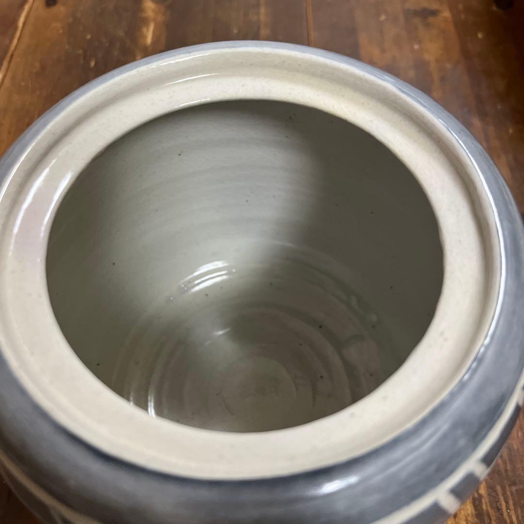 作家　陶芸作家　茶道具　水指　刻文水指　工芸品