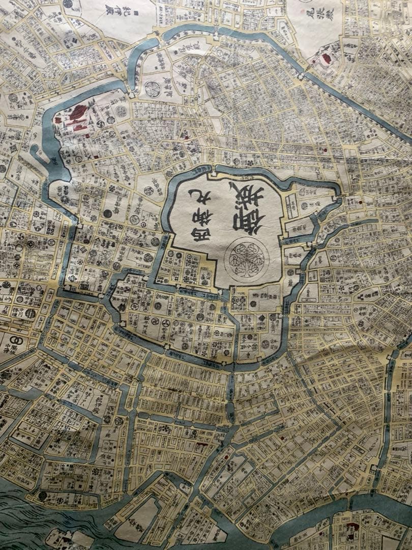 江戸城 大名屋敷地図 掛け軸