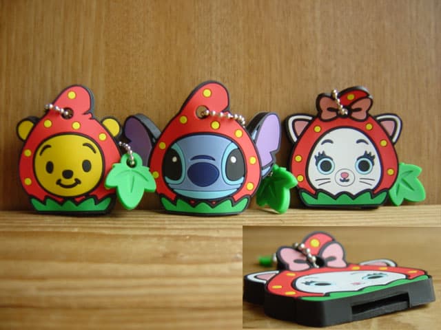 ♯Fta17Ctディズニーキャラいちごキーカバー全6種
