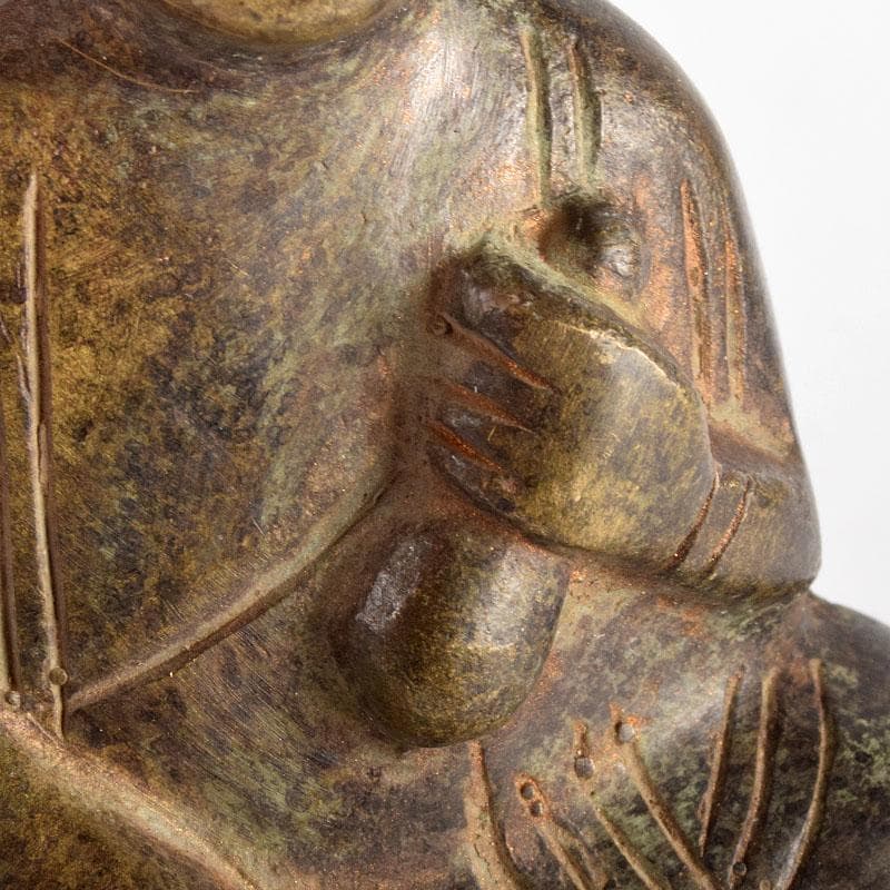 仏教美術　古銅鍍金　観音坐像　仏像　壁掛　時代箱付　D　R4885