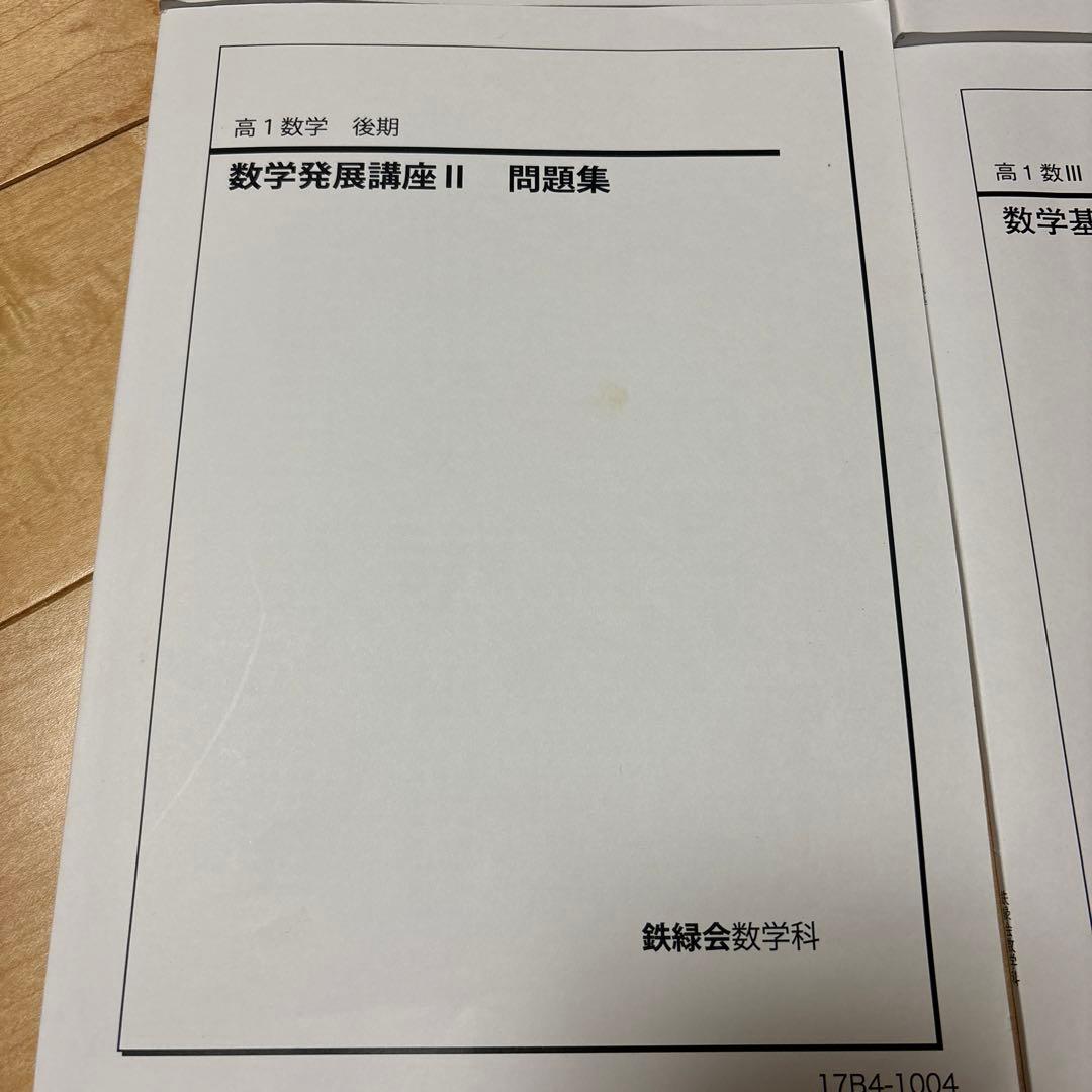 鉄緑会　数学　通年高1 問題集　解答付き
