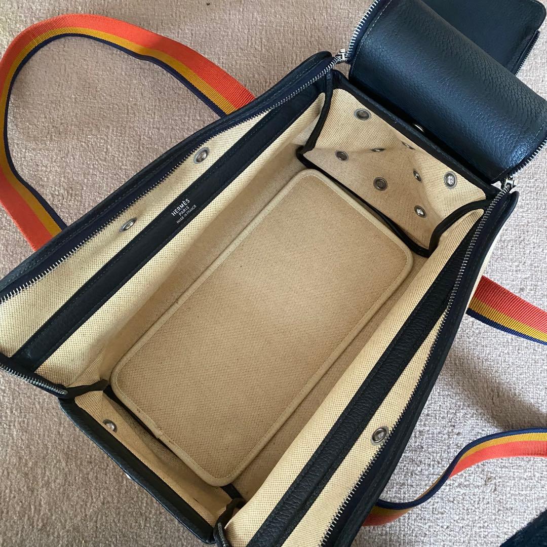 HERMES エルメス　サックドトランスポールシアン　ペットキャリーバッグ