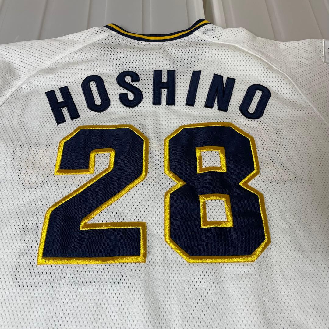 オリックスブルーウェーブ　星野伸之　28 復刻レプリカユニフォーム　旧ホーム　M