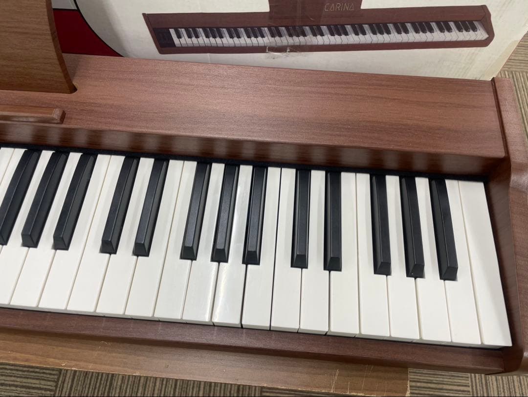 電子ピアノ88鍵盤　給電タイプ　木目調ボディ　マホガニー