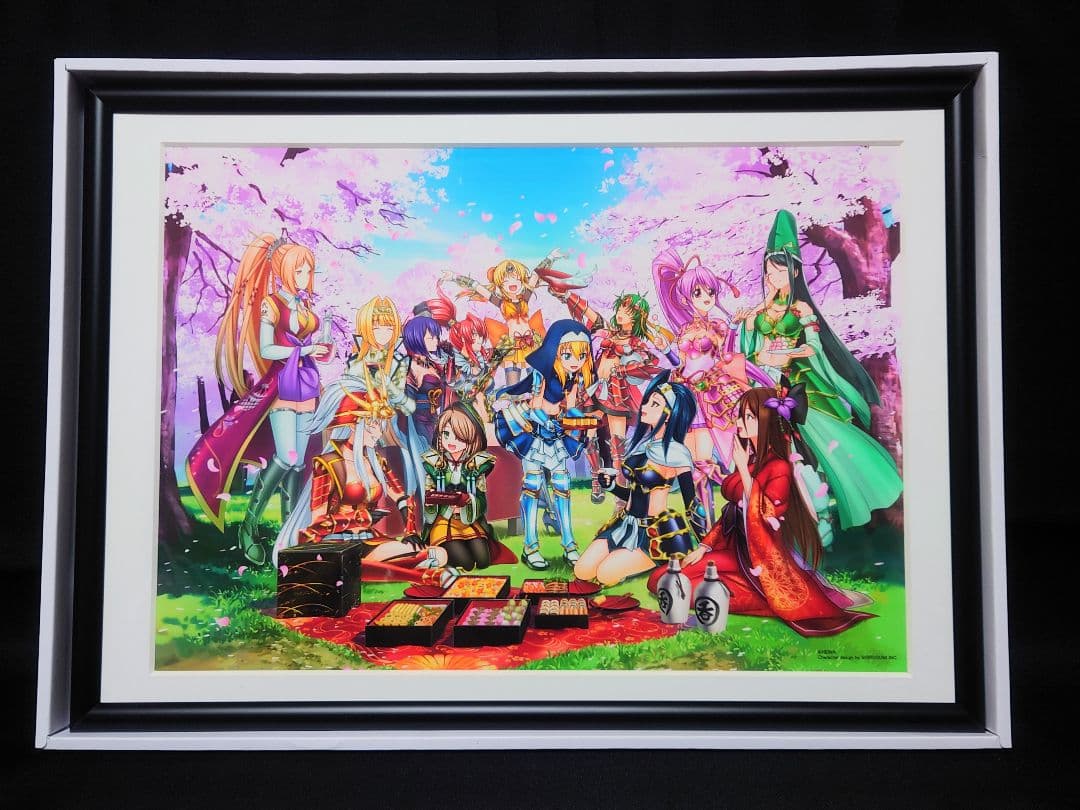 戦国乙女 複製原画/イラストボード/アートフレーム【花見】