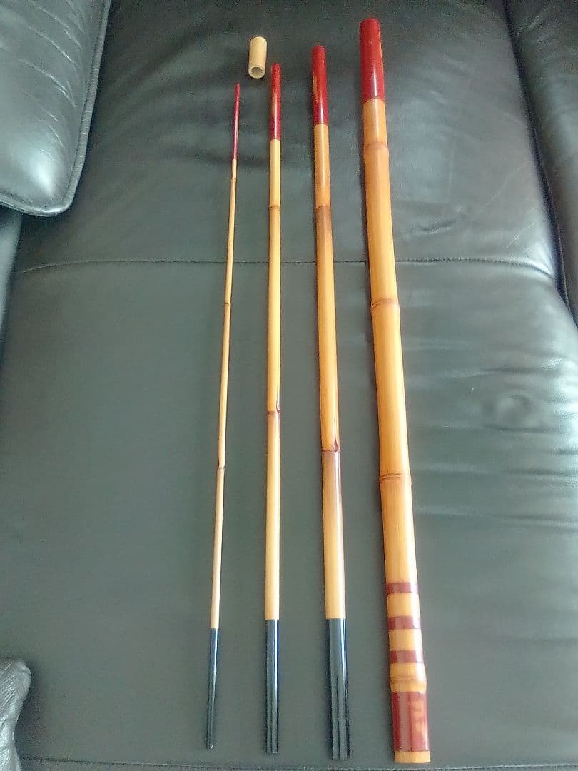 【中古品】竿種竹竿工房『竹竿（漆塗り）5.2m』渓流竿