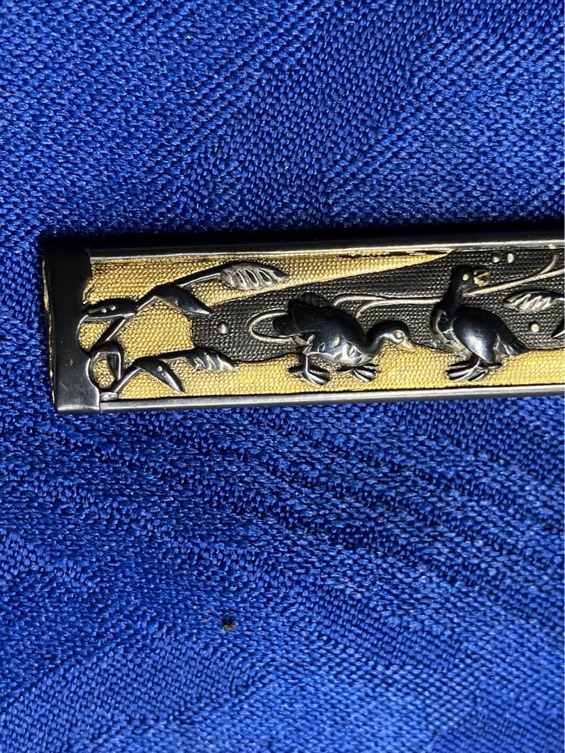日本刀　装飾　小柄　金銀象嵌　時代物　骨董品