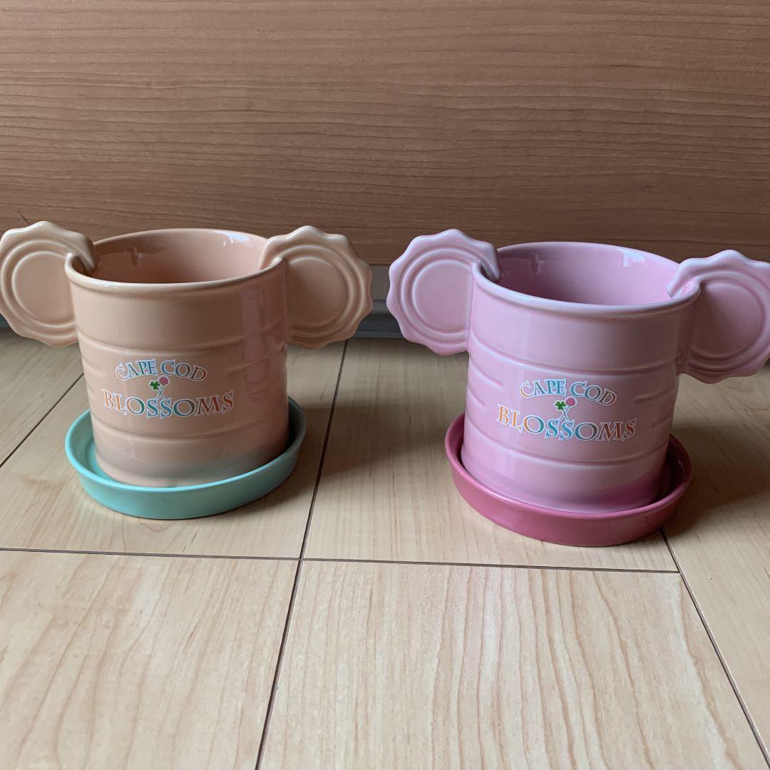 ダッフィー　シェリーメイ　植木鉢　セット