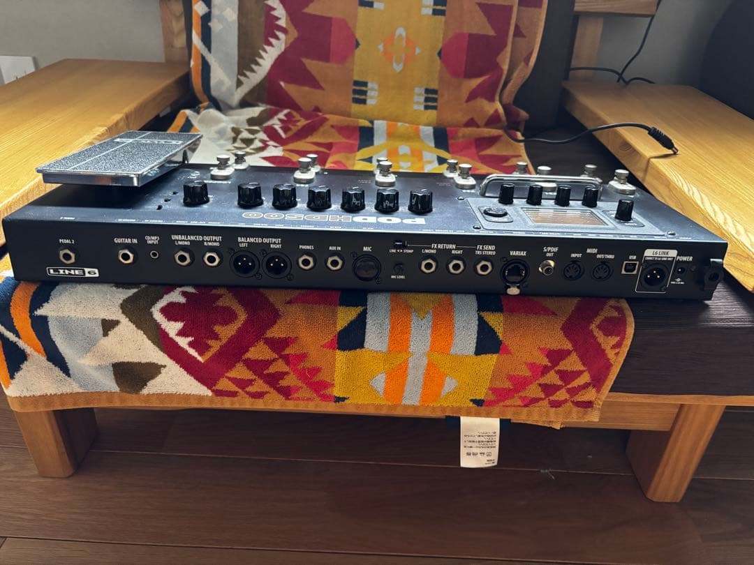 LINE 6 POD HD500 ギターエフェクター　エフェクターボード付