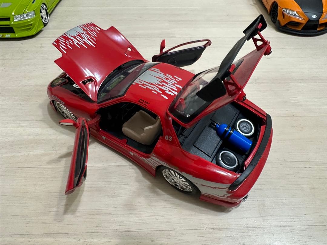 ワイスピ　ミニカー5台セット（開閉機能付き）